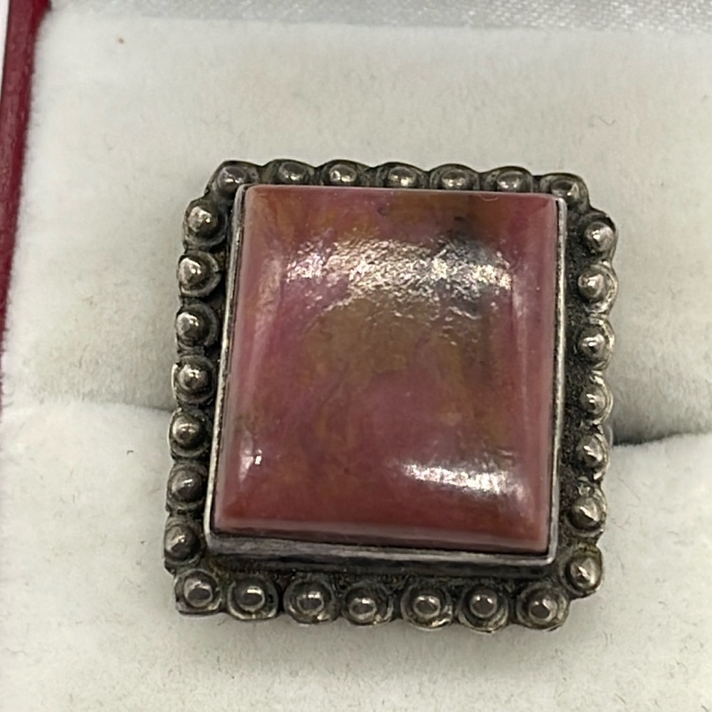Rhodonite 925 Ring
